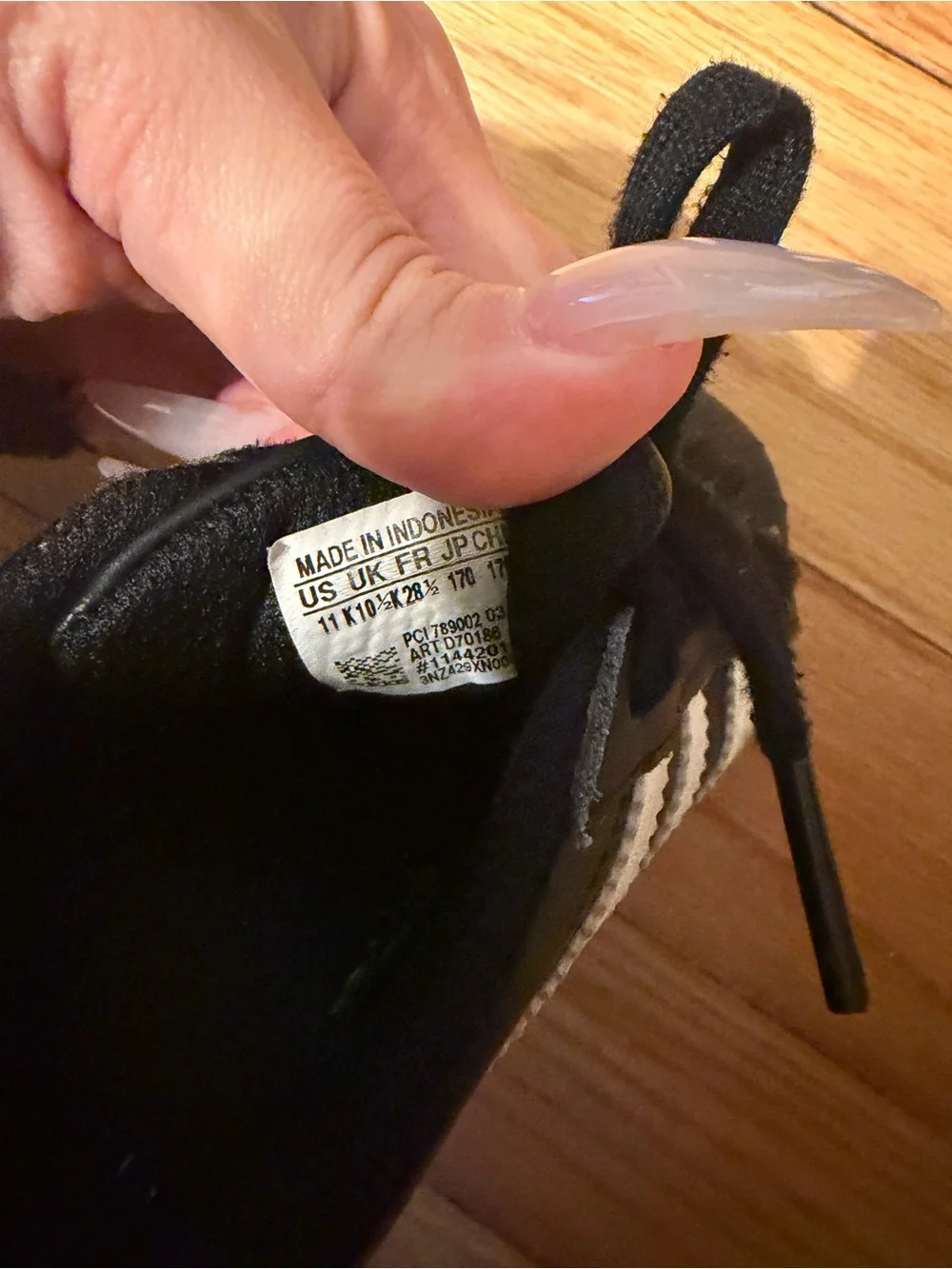 adidas Kids Black and White Shell Toe Sneakers